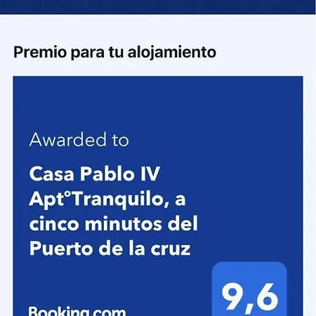 Apartment Casa Pablo Iv Aptºtranquilo, A Cinco Minutos Del Puerto De La Cruz